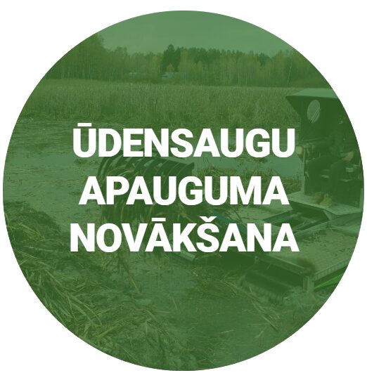 Ūdensaugu un niedru rakšana